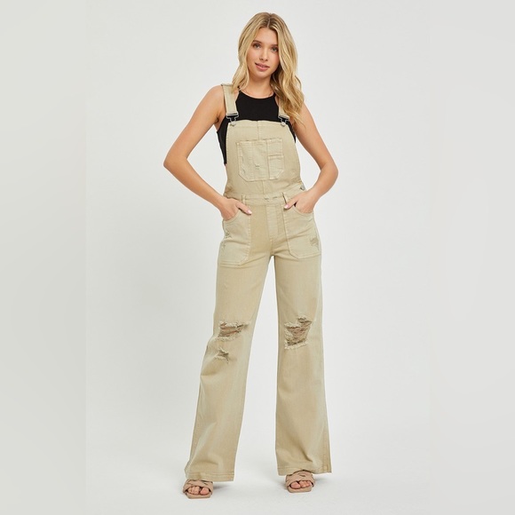RISEN FRONT PATCH POCKET WIDE LGE OVERALLS - Picture 1 of 10